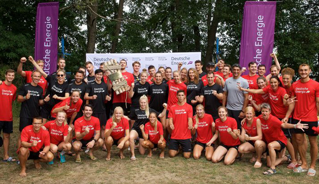 DVV Premium Partner Deutsche Energie begeistert Hallen-Nationalteams mit gemeinsamen Teamevent