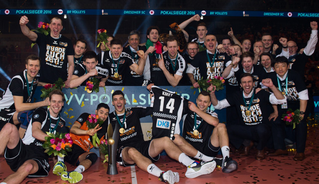 Die BR Volleys sind Pokalsieger 2016