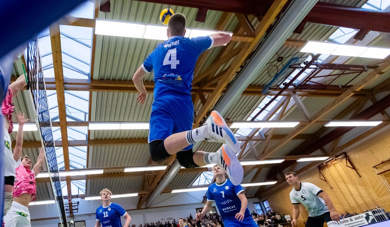 Blue Volleys mit Galavorstellung