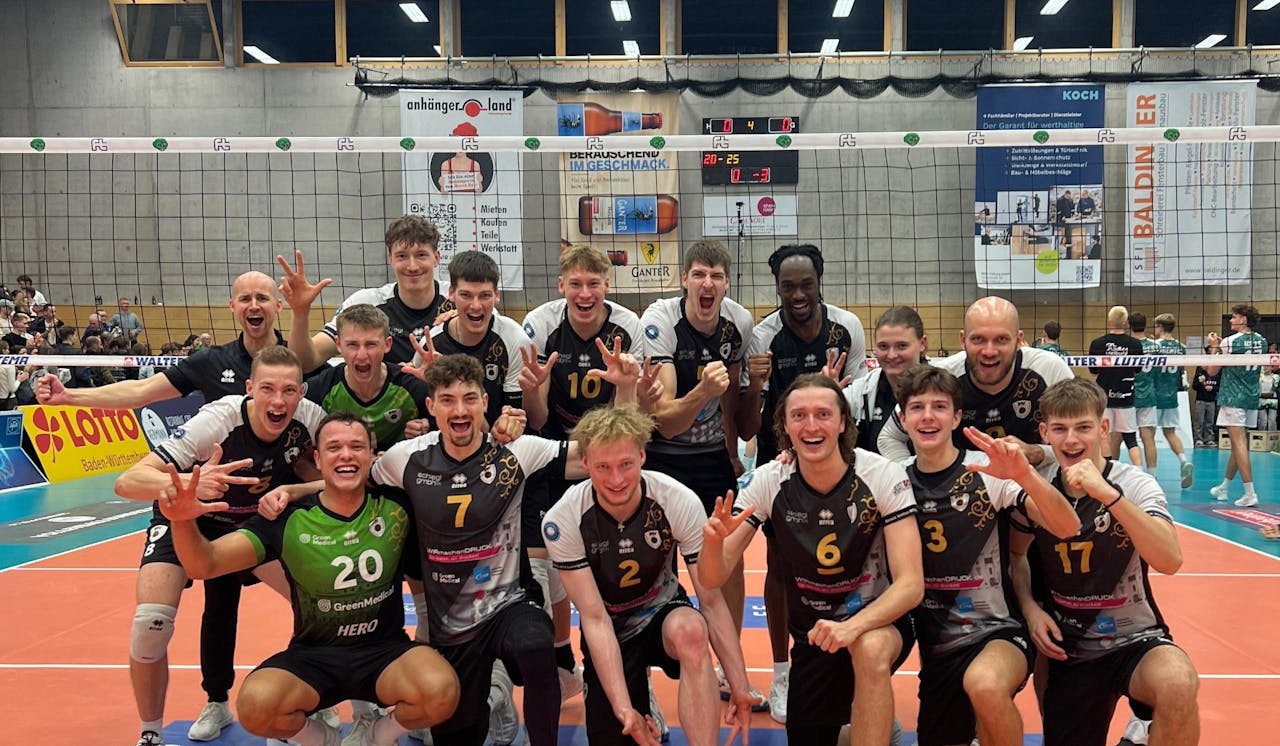 Barock Volleys feiern den ersten Sieg