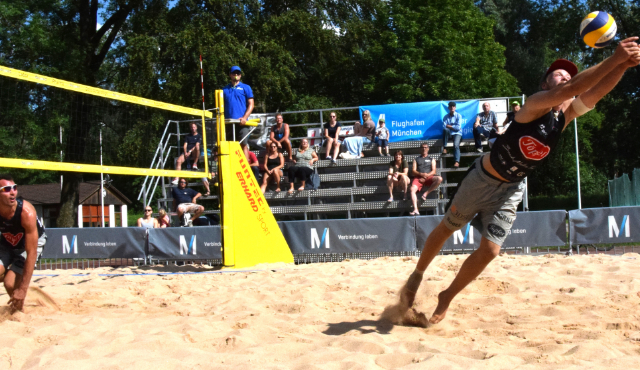 Beachvolleyball-Spektakel in der Freisinger Luitpoldanlage