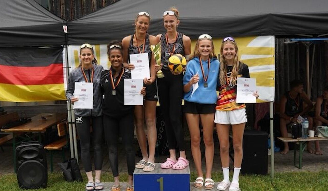 Otte/Richter und Hüper/Moll sind Deutsche U20 Beach-Volleyball Meister