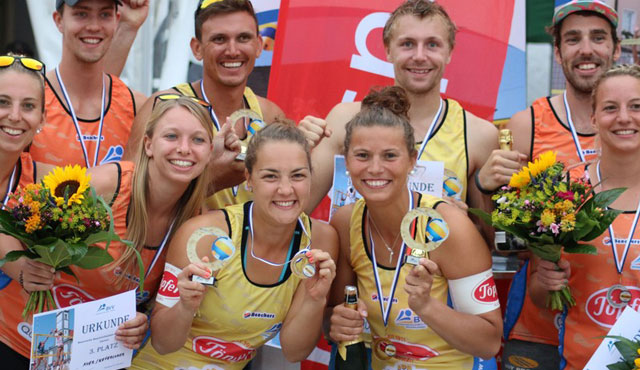 Marion Mirtl und Fabian Wagner wertvollste Spieler der Bayerischen Beachvolleyball Meisterschaft