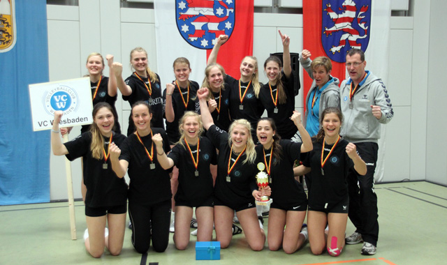 Die U18-Mannschaft des VC Wiesbaden wird Deutscher Vizemeister