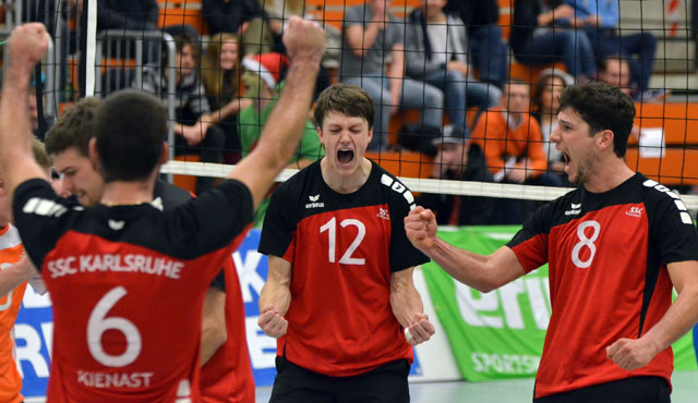Eindrucksvoller Aufritt der SSC-Volleyballer