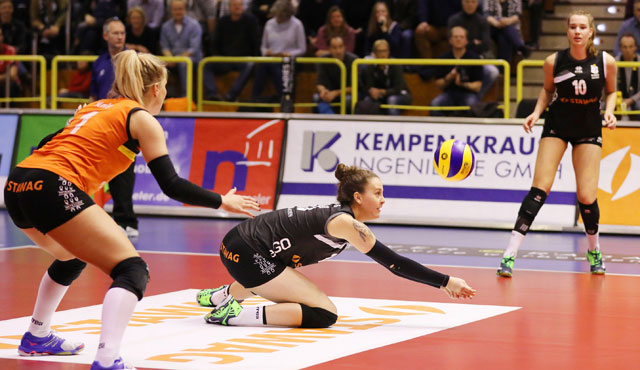 Kämpfende Ladies erbeuten einen Punkt gegen Potsdam