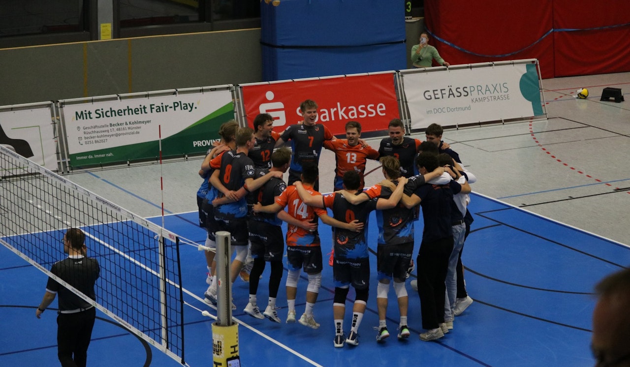 Erster Sieg für die Münster Volleys