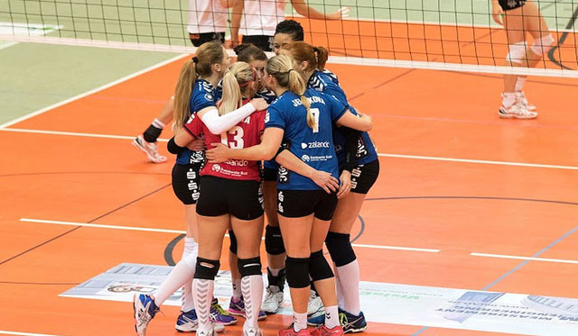 Einzug ins DVV-Pokal Viertelfinale nach 3:2 Sieg in Potsdam