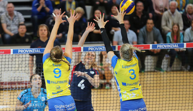 Niederlage in Schwerin – VCW verliert das erste Playoff-Halbfinale