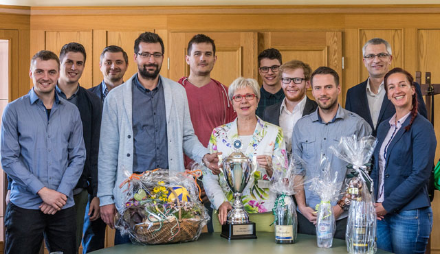 Piraten zum Empfang im Rathaus Leuna