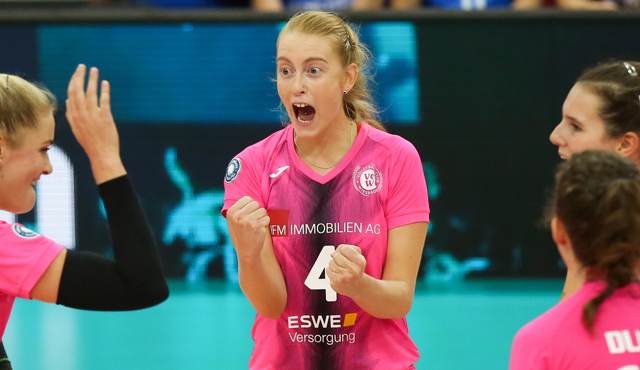 3:2: VCW gewinnt „Volleyball-Krimi“ gegen den USC Münster
