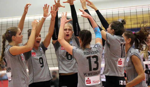 VC Wiesbaden zieht ins Pokal-Viertelfinale ein