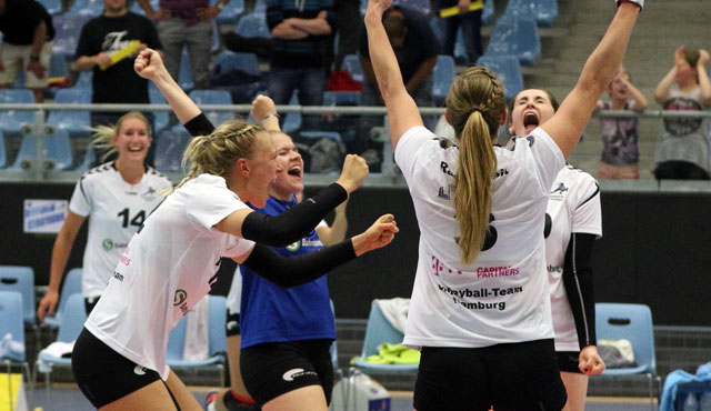 Volleyball-Team Hamburg gewinnt beim Meister