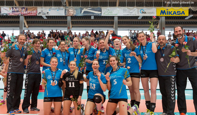 VC Wiesbaden unterliegt Dresden im Entscheidungsspiel, doch gewinnt BRONZE