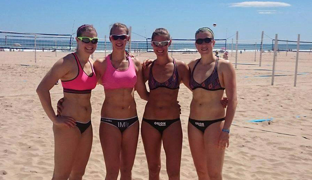 Natascha Niemczyk und Sabrina Karnbaum haben viel vor im Sand