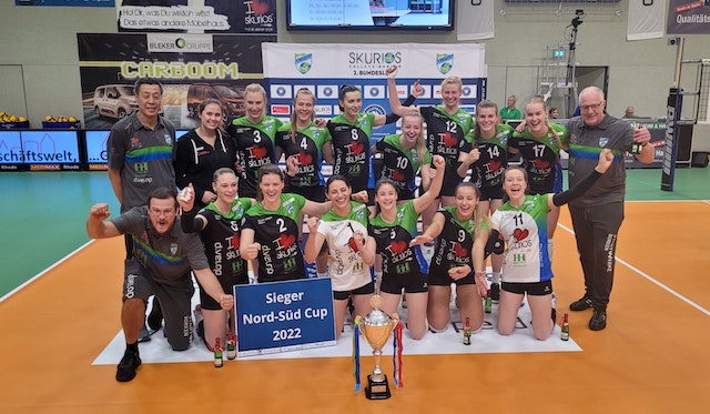 Wunderbare Werbung für den Volleyball