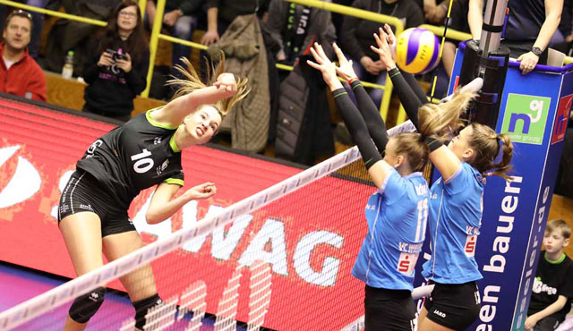 Ladies in Black und VC Wiesbaden stehen bereits im Playoff-Viertel-Finale