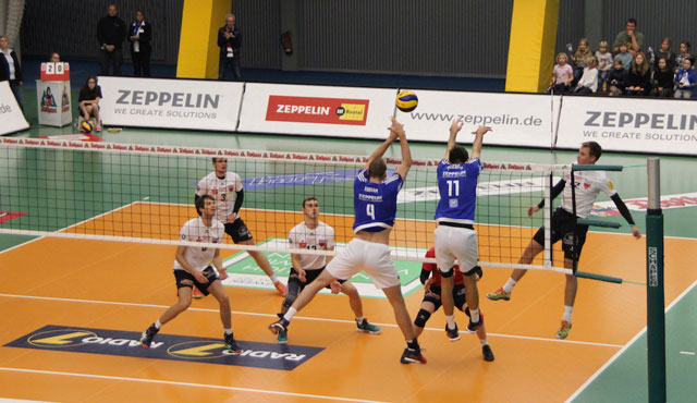 TVR verliert den Saisonauftakt in Friedrichshafen mit 3:0