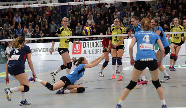 VCW unterliegt Münster in Playoff-Showdown: Wiesbadens Volleyballerinnen beenden Saison auf Platz 5