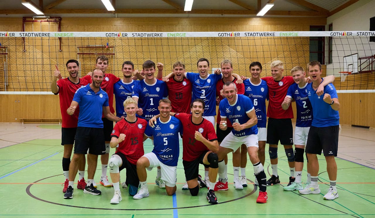Gelungener Test der Blue Volleys