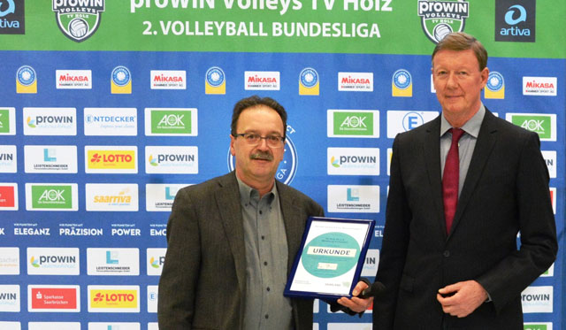 Förderausschuss unterstützt Volleyball-Spitzensport der proWIN Volleys TV Holz 02 e.V.