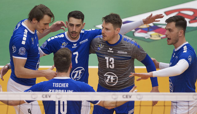 Friedrichshafen im Halbfinale gegen AlpenVolleys Haching