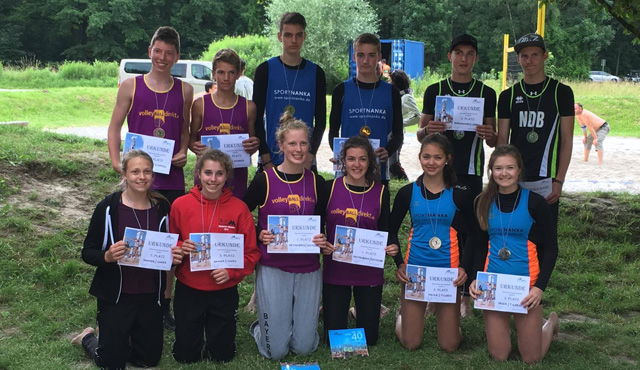 Jason Lieb/Noah Wolf und Elisabeth Kettenbach/Marie Schieder gewinnen Bayernpokal Beach