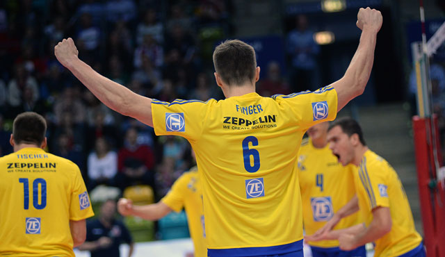 Friedrichshafen bezwingt United Volleys