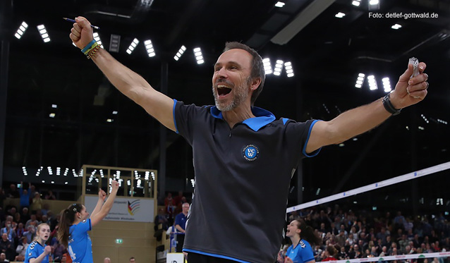 VC Wiesbaden: Halbfinale gegen den Dresdner SC – gegen den Favoriten ins Playoff-Finale einziehen