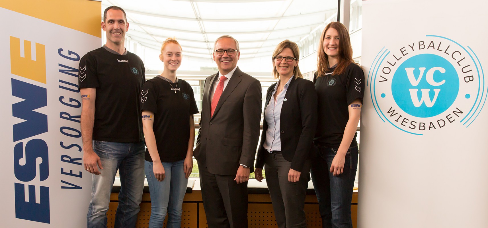 VC Wiesbaden startet international im CEV-Cup, da ESWE Versorgungs AG die Teilnahme möglich macht