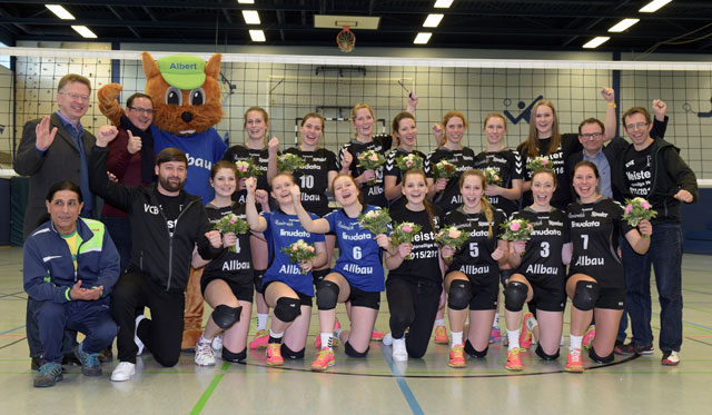 VC Allbau Essen – Meisterschaft bestätigt! Tolle Stimmung bei der Meisterfeier!