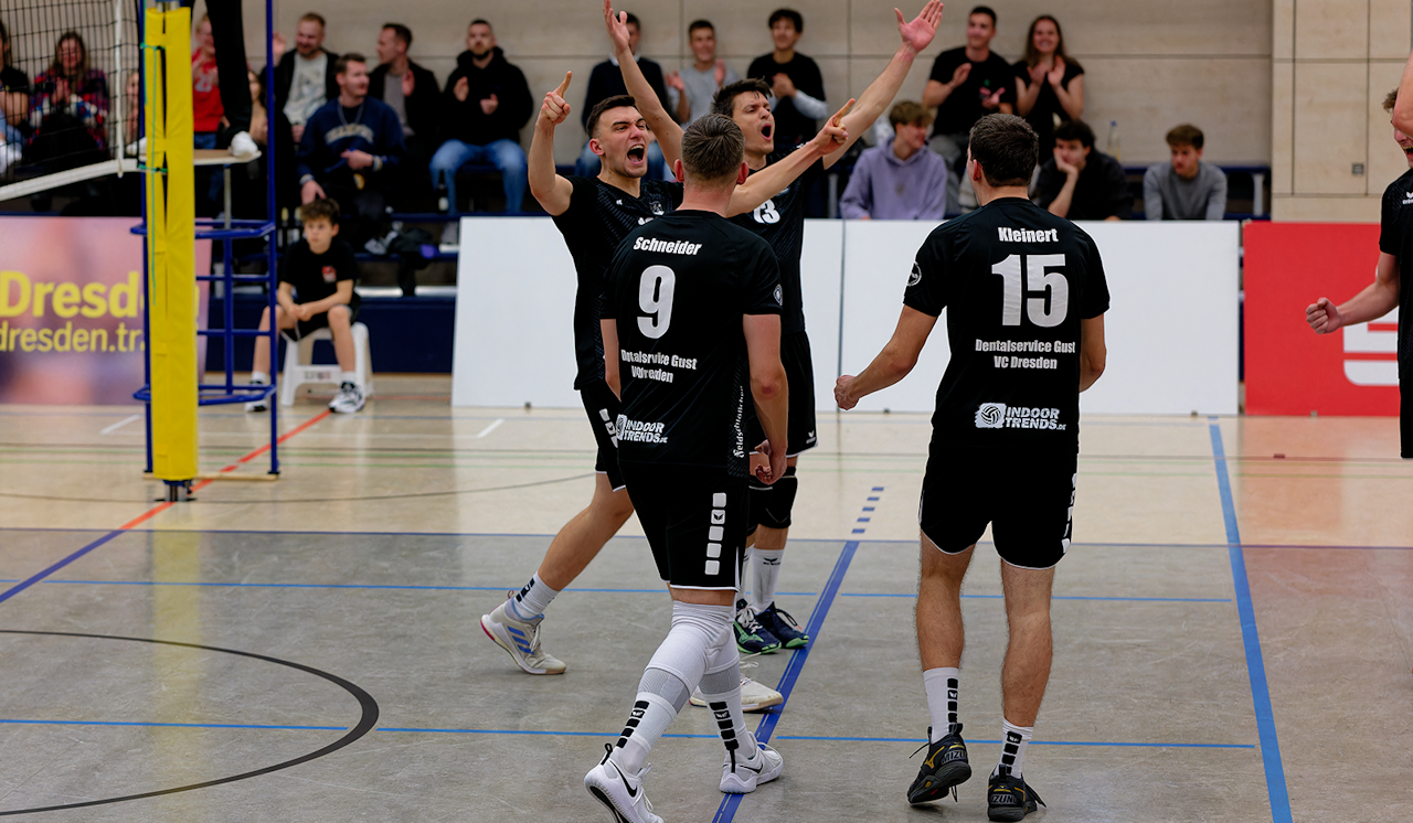 Dresden hat im 5-Satz-Krimi die Nase vorn