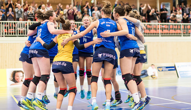 DSHS SnowTrex Köln empfängt internationale Ladies in Black Aachen im DVV-Pokal