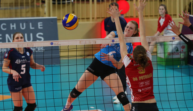 Perfekter Volleyball-Abend: VCW wahrt mit 3:0-Sieg gegen Potsdam Chance aufs Halbfinale