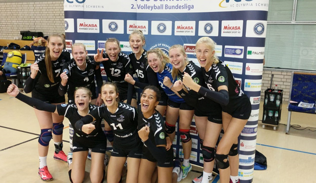 Volleyball-Team Hamburg löst Pflichtaufgabe in Schwerin souverän
