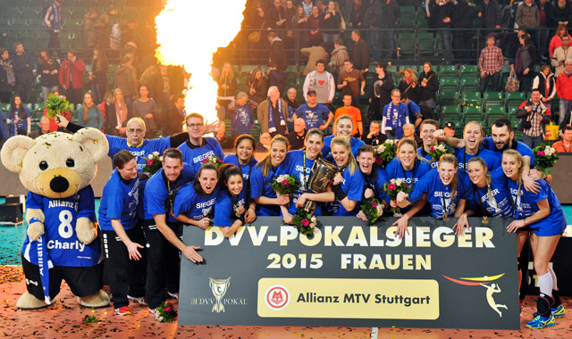 Pokalsieger Allianz MTV Stuttgart empfängt Roten Raben