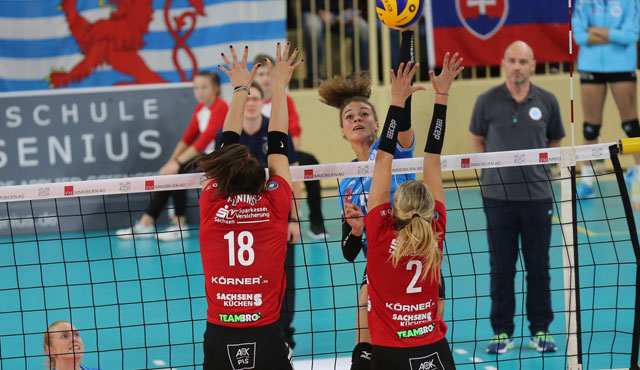 Dresdner SC und VC Wiesbaden buchen Ticket für Mannheim