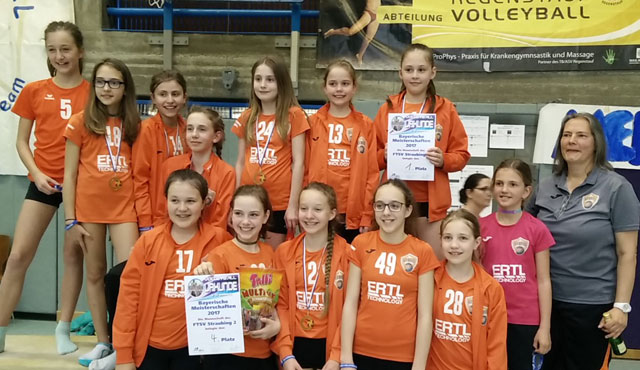 U13 des FTSV Straubing Bayerischer Volleyballmeister