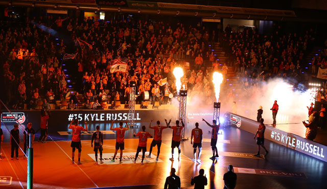Das erste TV-Spiel im Volleyballtempel